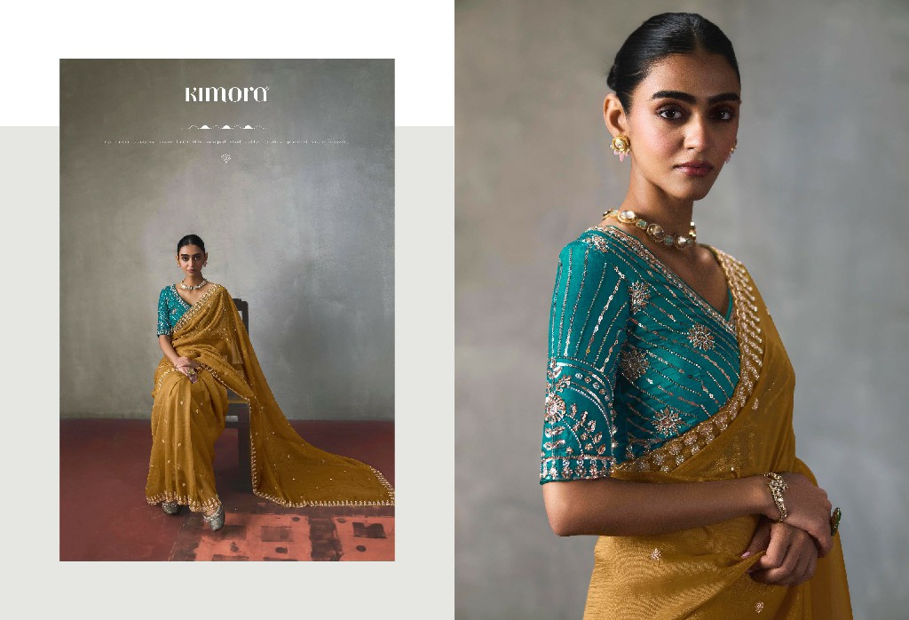 KIMORA I-CON VOL 37 WHOLESALE LIGHTWEIGHT SILK BLEND GLAMOURS STYLE SAREES FOR WOMEN ONLINE