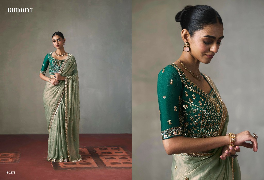 KIMORA I-CON VOL 37 WHOLESALE LIGHTWEIGHT SILK BLEND GLAMOURS STYLE SAREES FOR WOMEN ONLINE