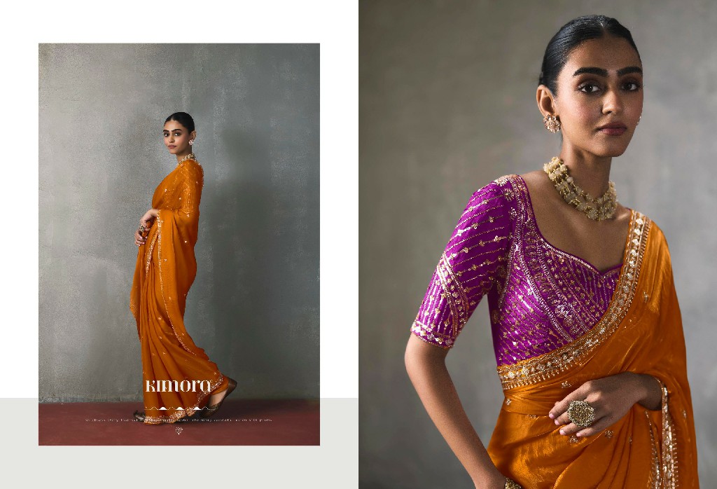 KIMORA I-CON VOL 37 WHOLESALE LIGHTWEIGHT SILK BLEND GLAMOURS STYLE SAREES FOR WOMEN ONLINE
