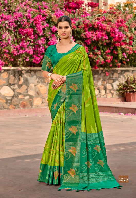 SHVETAMBAR LILLY SILK VOL 3 WHOLESALE SOFT LILLY SILK AMAZING INDIAN SAREES FOR WOMEN EXPORTER