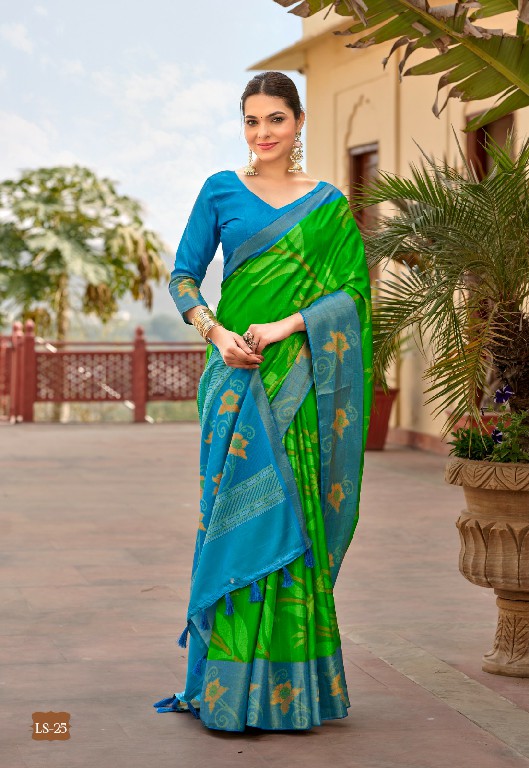 SHVETAMBAR LILLY SILK VOL 3 WHOLESALE SOFT LILLY SILK AMAZING INDIAN SAREES FOR WOMEN EXPORTER