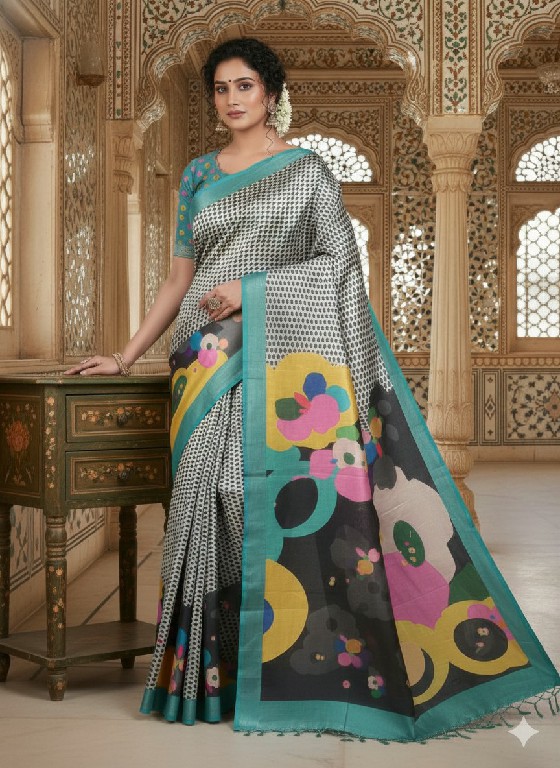 HYPNOTEX HNM WHOLESALE MALAI CREPE SOFT SILK DIGITAL PRINTED INDIAN SAREES FOR WOMEN SUPPLIER