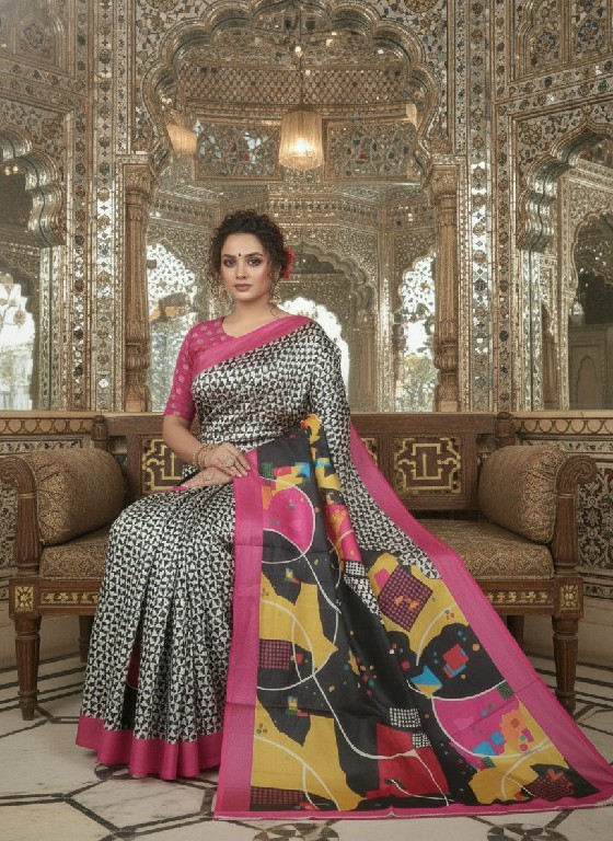HYPNOTEX HNM WHOLESALE MALAI CREPE SOFT SILK DIGITAL PRINTED INDIAN SAREES FOR WOMEN SUPPLIER