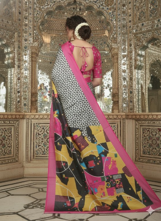 HYPNOTEX HNM WHOLESALE MALAI CREPE SOFT SILK DIGITAL PRINTED INDIAN SAREES FOR WOMEN SUPPLIER
