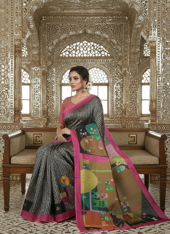 HYPNOTEX HNM WHOLESALE MALAI CREPE SOFT SILK DIGITAL PRINTED INDIAN SAREES FOR WOMEN SUPPLIER