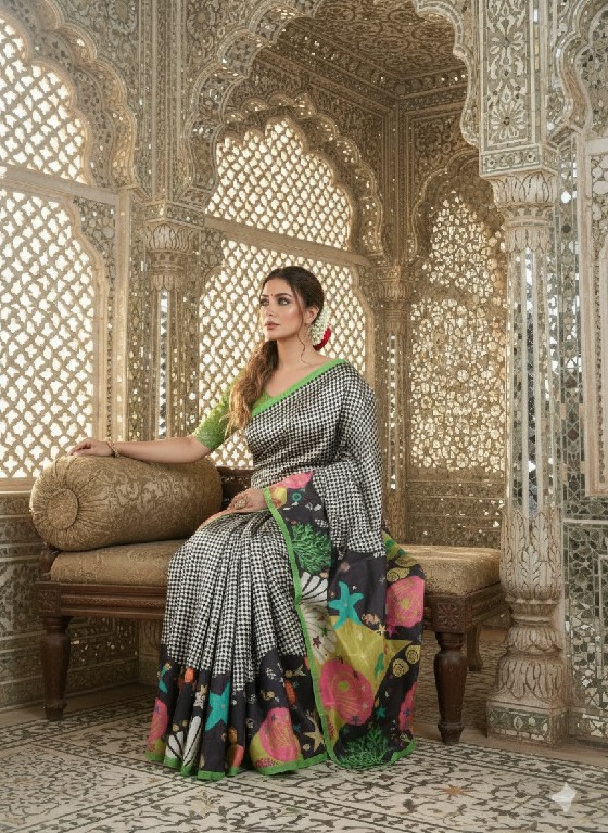 HYPNOTEX HNM WHOLESALE MALAI CREPE SOFT SILK DIGITAL PRINTED INDIAN SAREES FOR WOMEN SUPPLIER