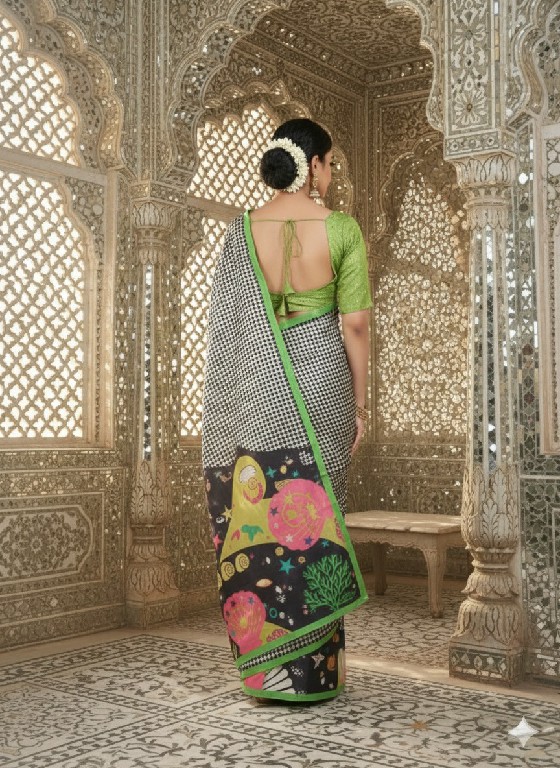 HYPNOTEX HNM WHOLESALE MALAI CREPE SOFT SILK DIGITAL PRINTED INDIAN SAREES FOR WOMEN SUPPLIER