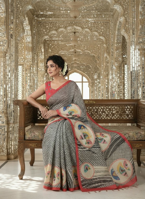 HYPNOTEX HNM WHOLESALE MALAI CREPE SOFT SILK DIGITAL PRINTED INDIAN SAREES FOR WOMEN SUPPLIER