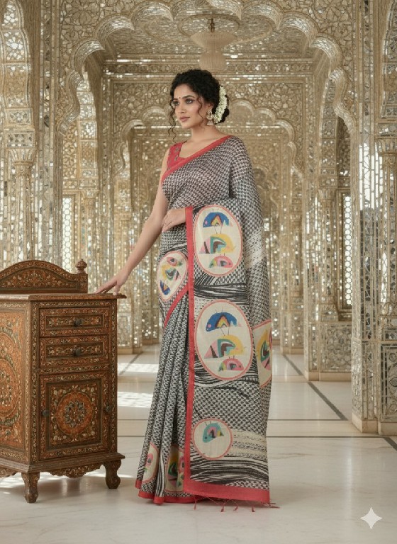 HYPNOTEX HNM WHOLESALE MALAI CREPE SOFT SILK DIGITAL PRINTED INDIAN SAREES FOR WOMEN SUPPLIER