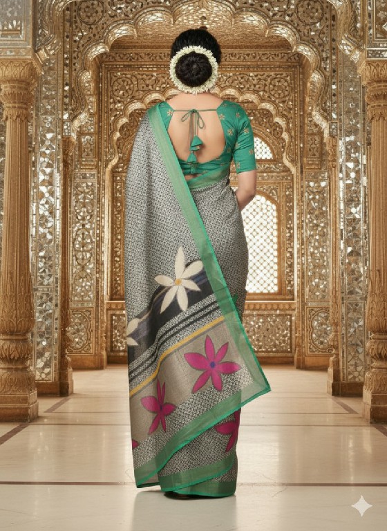 HYPNOTEX HNM WHOLESALE MALAI CREPE SOFT SILK DIGITAL PRINTED INDIAN SAREES FOR WOMEN SUPPLIER