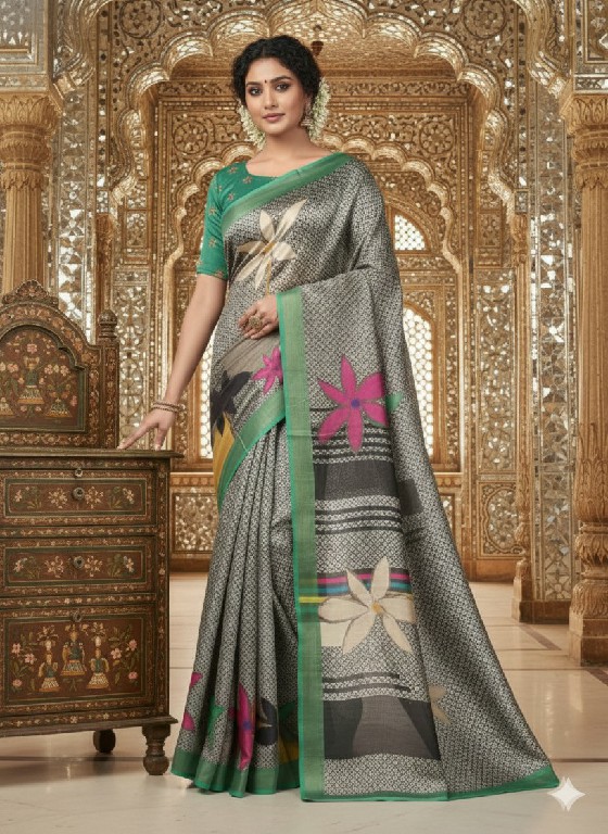 HYPNOTEX HNM WHOLESALE MALAI CREPE SOFT SILK DIGITAL PRINTED INDIAN SAREES FOR WOMEN SUPPLIER