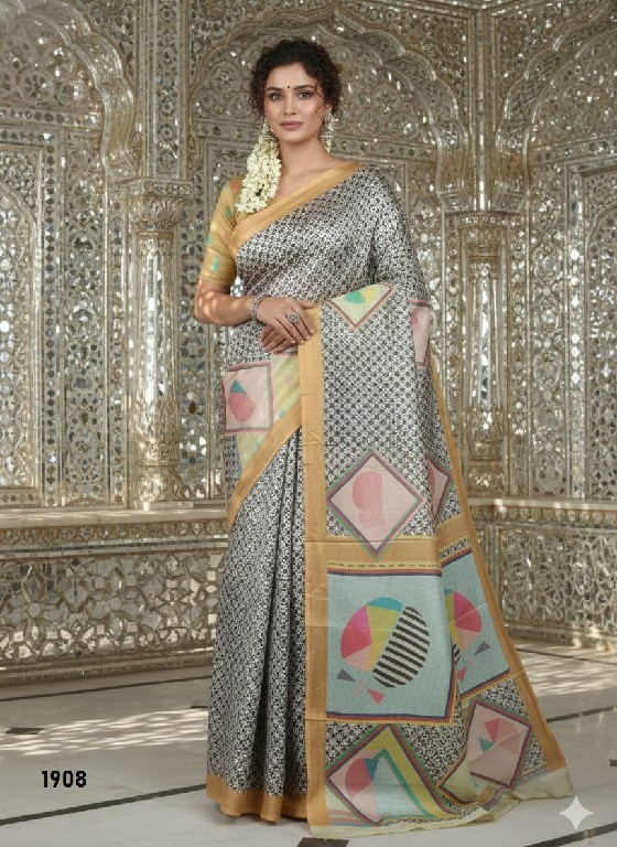 HYPNOTEX HNM WHOLESALE MALAI CREPE SOFT SILK DIGITAL PRINTED INDIAN SAREES FOR WOMEN SUPPLIER