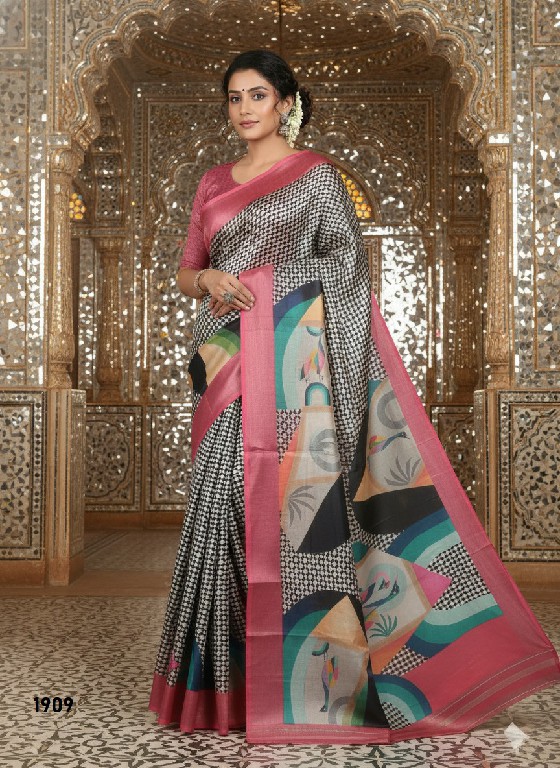 HYPNOTEX HNM WHOLESALE MALAI CREPE SOFT SILK DIGITAL PRINTED INDIAN SAREES FOR WOMEN SUPPLIER