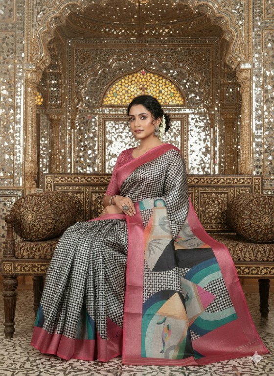 HYPNOTEX HNM WHOLESALE MALAI CREPE SOFT SILK DIGITAL PRINTED INDIAN SAREES FOR WOMEN SUPPLIER