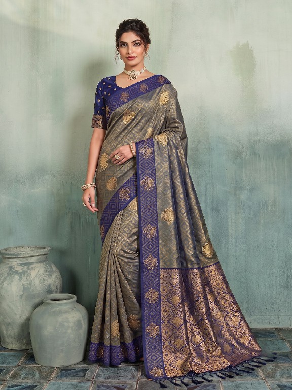 ASTITA MADRAS HANDLOOM WHOLESALE SILK BLEND LUXURIOUS INDIAN SAREES FOR WOMEN EXPORTER