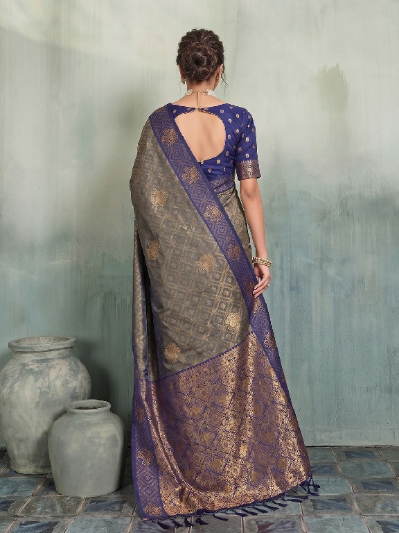 ASTITA MADRAS HANDLOOM WHOLESALE SILK BLEND LUXURIOUS INDIAN SAREES FOR WOMEN EXPORTER