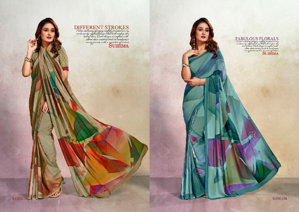 SUSHMA ELEGANCE WHOLESALE WEIGHTLESS DIGITAL PRINTED DAILY WEAR SAREES FOR WOMEN SUPPLIER