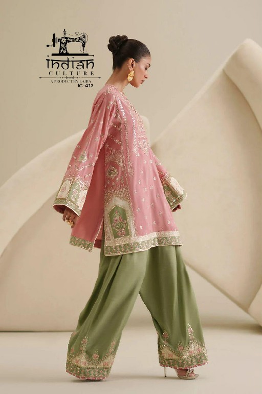 INDIAN CULTURE D.NO LRC-413 WHOLESALE READYMADE RAYON SARTIN UNIQUE PAKISTANI 3 PCS SUITS FOR EXPORT