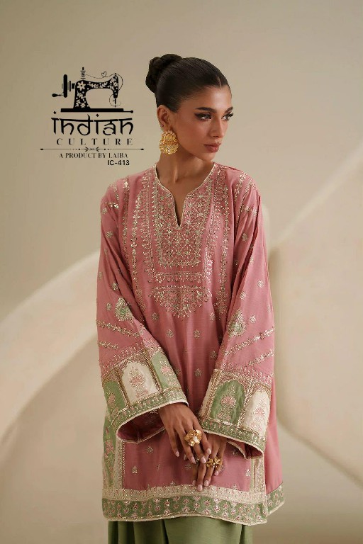 INDIAN CULTURE D.NO LRC-413 WHOLESALE READYMADE RAYON SARTIN UNIQUE PAKISTANI 3 PCS SUITS FOR EXPORT