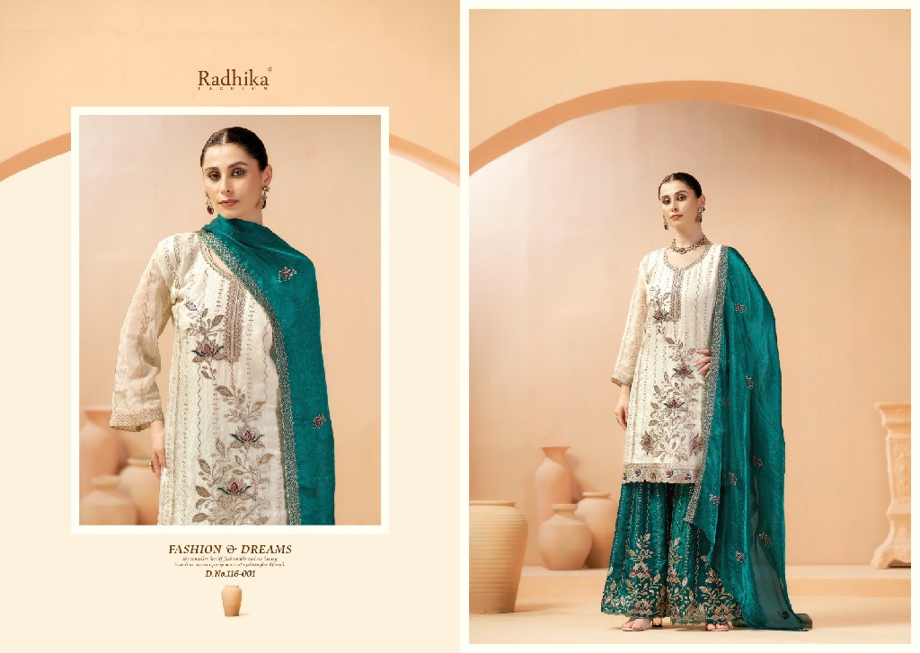 SUMYRA BY RADHIKA FASHION AMIRA WHOLESALE FENDY WITH WORK ELEGANT UNSTITCH SALWAR SUITS EXPORTER