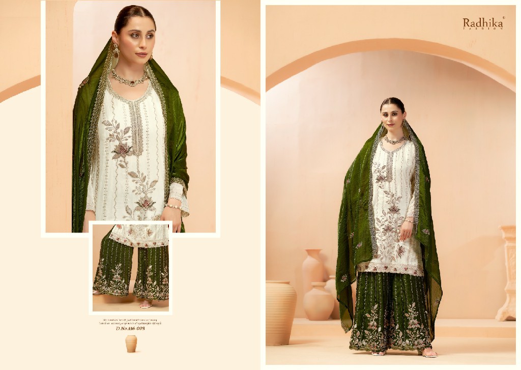 SUMYRA BY RADHIKA FASHION AMIRA WHOLESALE FENDY WITH WORK ELEGANT UNSTITCH SALWAR SUITS EXPORTER