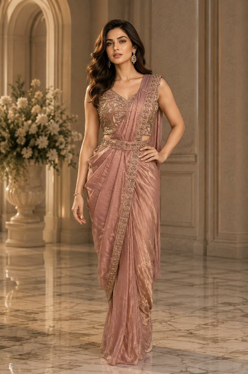 AMOHA D.NO A557 WHOLESALE FENDI PARTY WEAR READY TO WEAR SAREES FOR WOMEN ONLINE