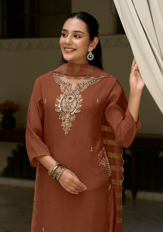 ANJU FAB SHARARAT VOL 10 WHOLESALE READYMADE MULL CHANDERI FESTIVE WEAR 3 PCS SUITS EXPORTER