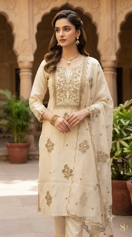 SAHIL PRINTS PRESENT READYMADE HEAVY COTTON WITH WORK 3 PCS COMBO SET SUITS SUPPLIER
