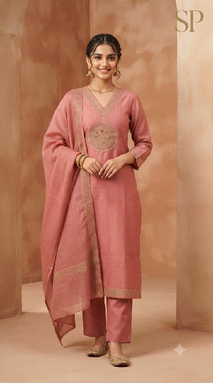 SAHIL PRINTS PRESENT READYMADE COTTON STUFF WITH WORK UNIQUE 3 PCS COMBO SET SUITS SUPPLIER