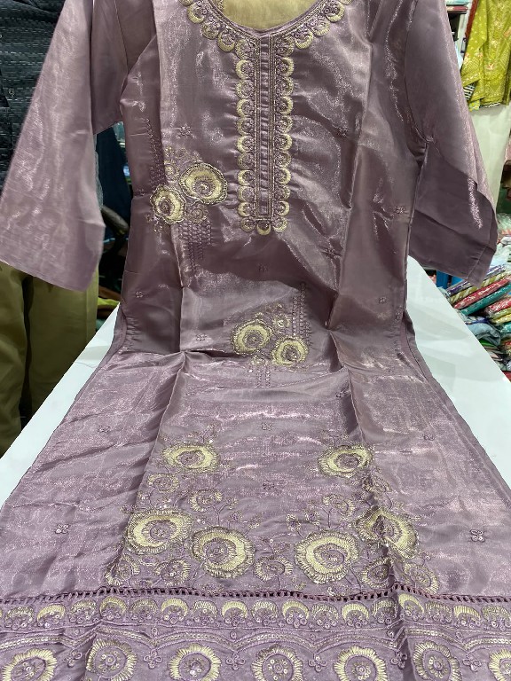SAHIL PRINTS PRESENT READYMADE GLASS WITH HEAVY EMBROIDERY 3 PCS COMBO SET SUITS FOR EXPORT
