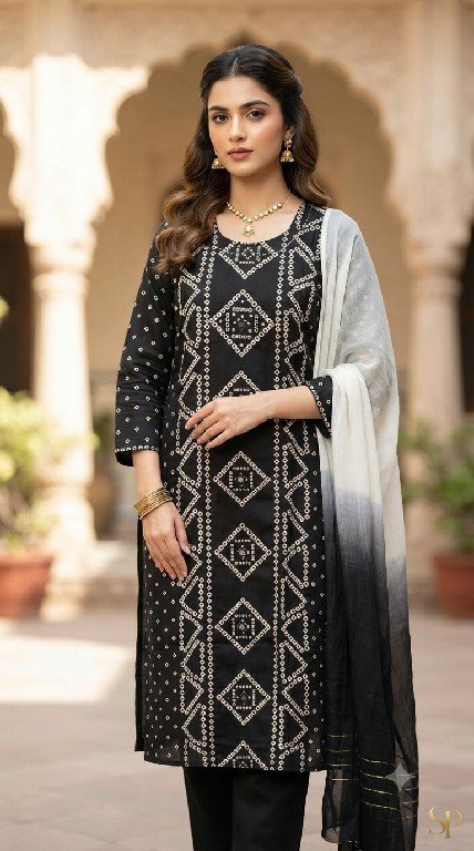 SAHIL PRINTS PRESENT READYMADE COTTON WITH MIRROR WORK 3 PCS COMBO SET SUITS  ONLINE