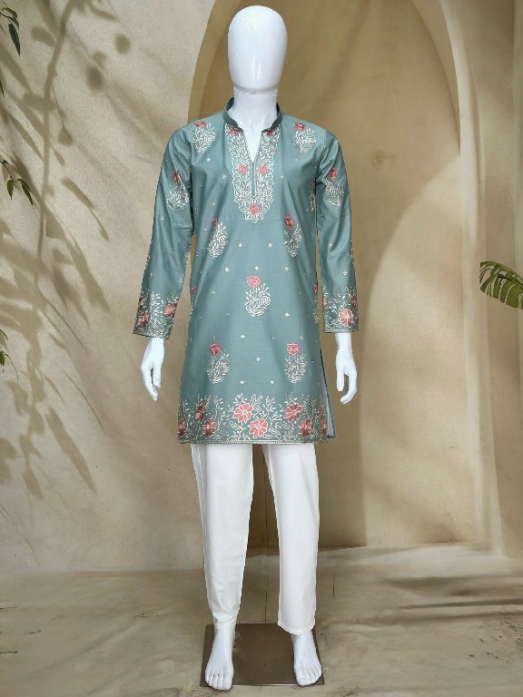TEXTILEDEAL D.NO 409-A WHOLESALE READYMADE COACH SILK FESTIVE WEAR KURTA WITH PANT FOR MEN ONLINE