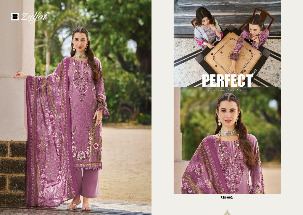 ZULFAT AFREEN WHOLESALE PURE JAM COTTON EXCLUSIVE DESIGN UNSTITCH SALWAR SUITS FOR EXPORT