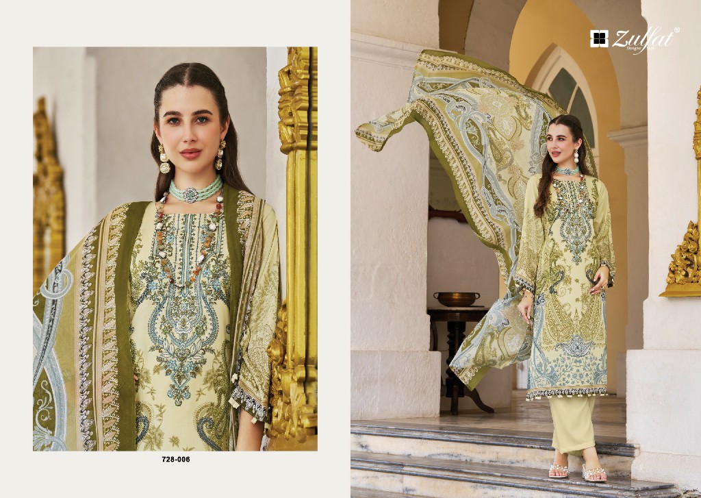 ZULFAT AFREEN WHOLESALE PURE JAM COTTON EXCLUSIVE DESIGN UNSTITCH SALWAR SUITS FOR EXPORT