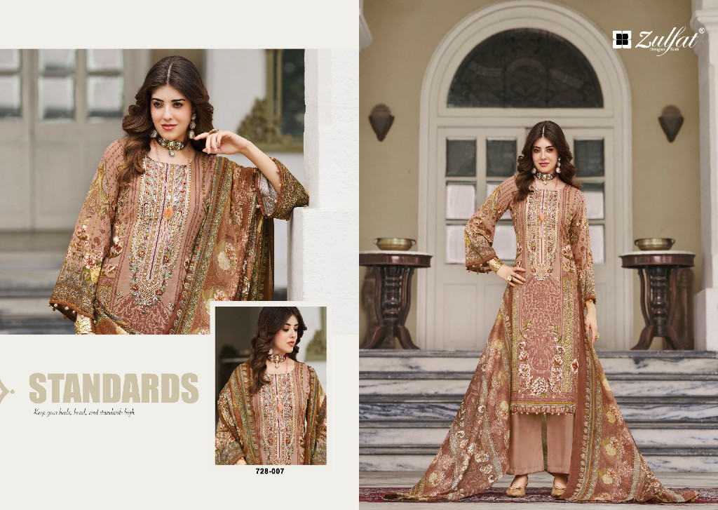 ZULFAT AFREEN WHOLESALE PURE JAM COTTON EXCLUSIVE DESIGN UNSTITCH SALWAR SUITS FOR EXPORT