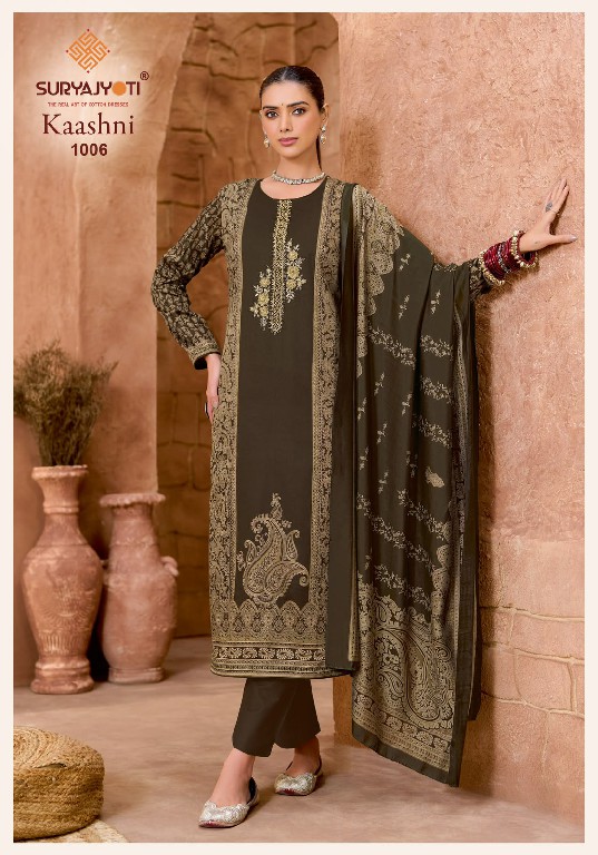 SURYAJYOTI KAASHNI VOL 1 WHOLESALE PURE JAAM SATIN WITH HAND WORK UNSTITCH SALWAR SUITS FOR EXPORT