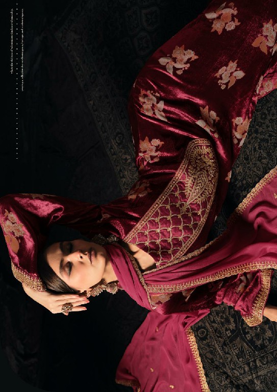 VIRVA GULNAAR WHOLESALE VISCOSE PALACHI BRASSO VELVET WINTER WEAR UNSTITCH SALWAR SUITS ONLINE