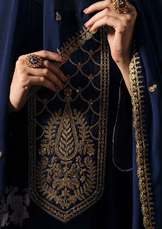 VIRVA GULNAAR WHOLESALE VISCOSE PALACHI BRASSO VELVET WINTER WEAR UNSTITCH SALWAR SUITS ONLINE