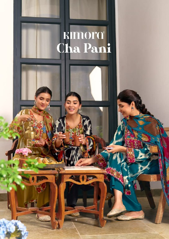 KIMORA CHA PANI WHOLESALE PURE MUSLIN ELEGANT DESIGN UNSTITCH SALWAR SUITS SUPPLIER