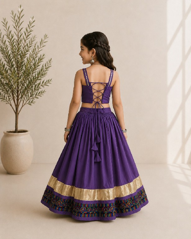 PAYAL CREATION D.NO SIYA-27 WHOLESALE READYMADE ROMAN SILK HAND WORK NAVRATRI CHANIYA CHOLI FOR KIDS ONLINE
