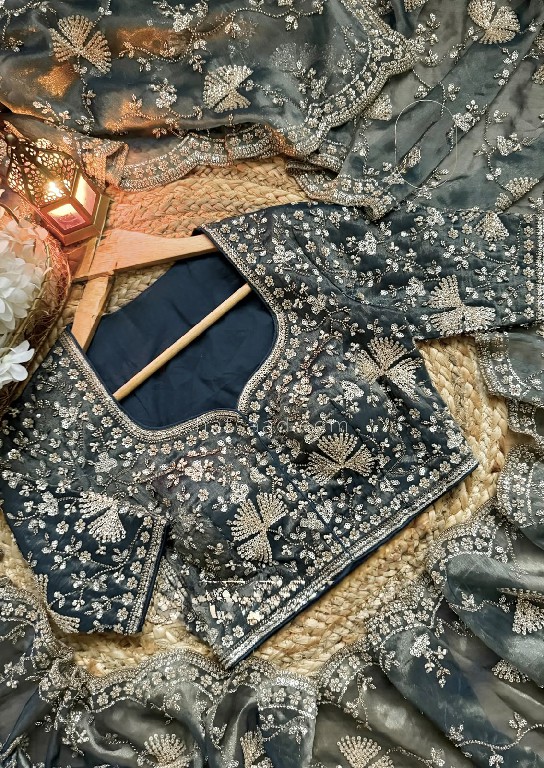 TEXTILEDEAL D.NO KD-646 WHOLESALE FENDI SILK HEAVY BEADS WORK INDIAN SAREES FOR WOMEN SUPPLIER