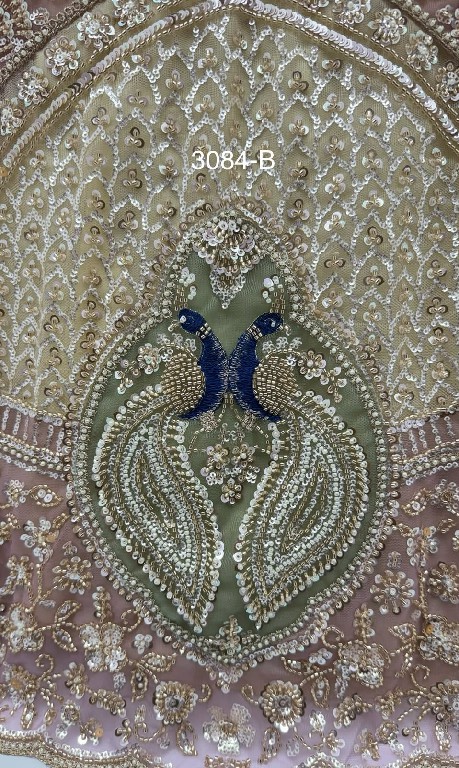 TEXTILEDEAL D.NO 3084 WHOLESALE PREMIUM NET DESIGNER INDIAN WEDDING LEHENGA CHOLI FOR EXPORT