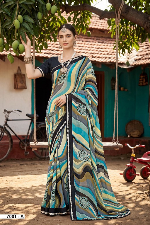 VALLABHI PRINTS MALISHA VOL 7 WHOLESALE WEIGHTLESS FABRIC CASUAL WEAR SAREES FOR WOMEN ONLINE