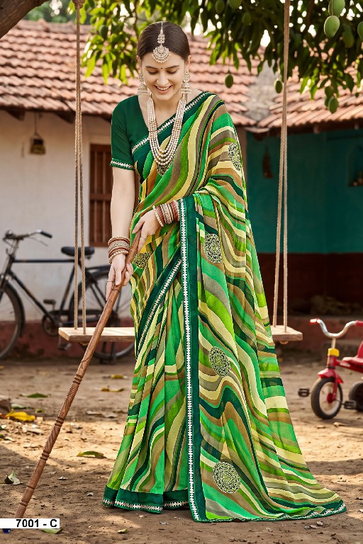 VALLABHI PRINTS MALISHA VOL 7 WHOLESALE WEIGHTLESS FABRIC CASUAL WEAR SAREES FOR WOMEN ONLINE