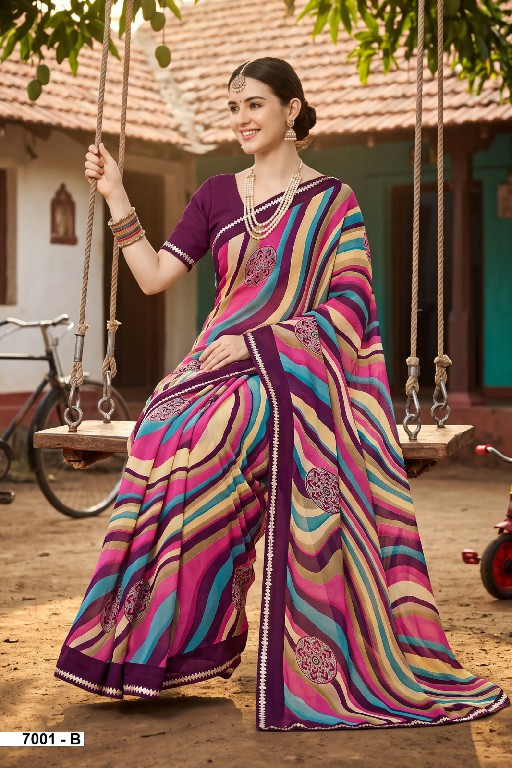 VALLABHI PRINTS MALISHA VOL 7 WHOLESALE WEIGHTLESS FABRIC CASUAL WEAR SAREES FOR WOMEN ONLINE