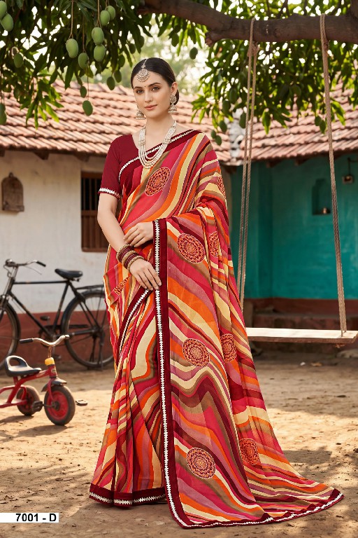 VALLABHI PRINTS MALISHA VOL 7 WHOLESALE WEIGHTLESS FABRIC CASUAL WEAR SAREES FOR WOMEN ONLINE