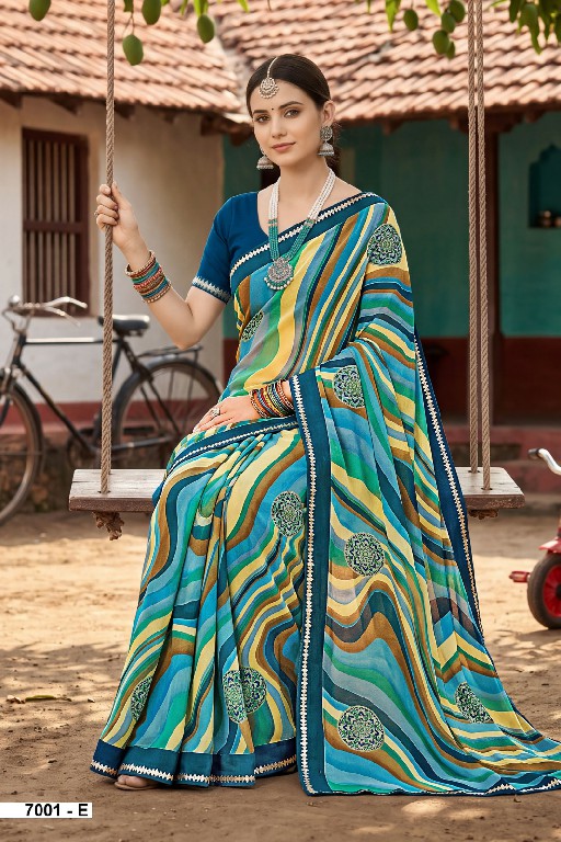 VALLABHI PRINTS MALISHA VOL 7 WHOLESALE WEIGHTLESS FABRIC CASUAL WEAR SAREES FOR WOMEN ONLINE