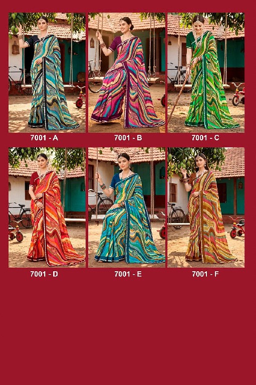 VALLABHI PRINTS MALISHA VOL 7 WHOLESALE WEIGHTLESS FABRIC CASUAL WEAR SAREES FOR WOMEN ONLINE