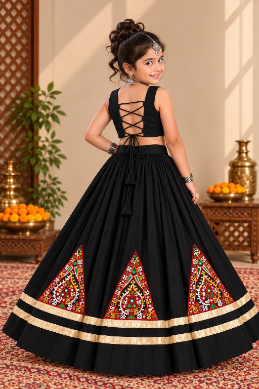PAYAL CREATION D.NO SIYA-36 WHOLESALE READYMADE ROMAN SILK FULLY FLARED COMFORTABLE CHANIYA CHOLI FOR KIDS ONLINE