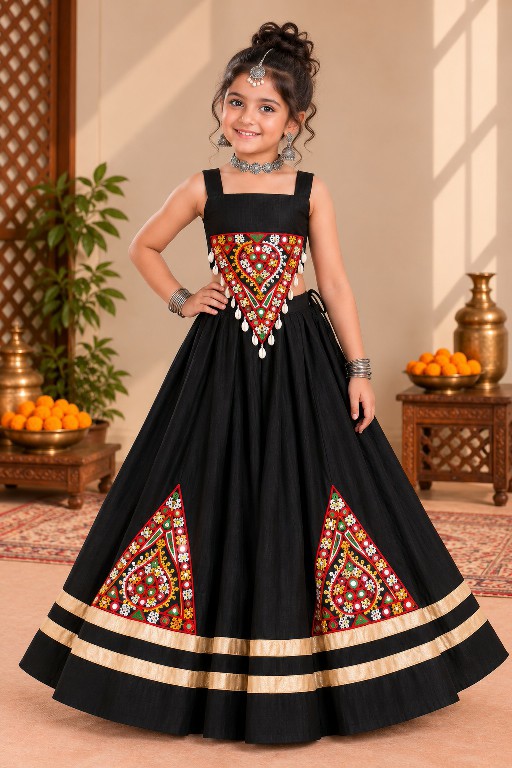 PAYAL CREATION D.NO SIYA-36 WHOLESALE READYMADE ROMAN SILK FULLY FLARED COMFORTABLE CHANIYA CHOLI FOR KIDS ONLINE